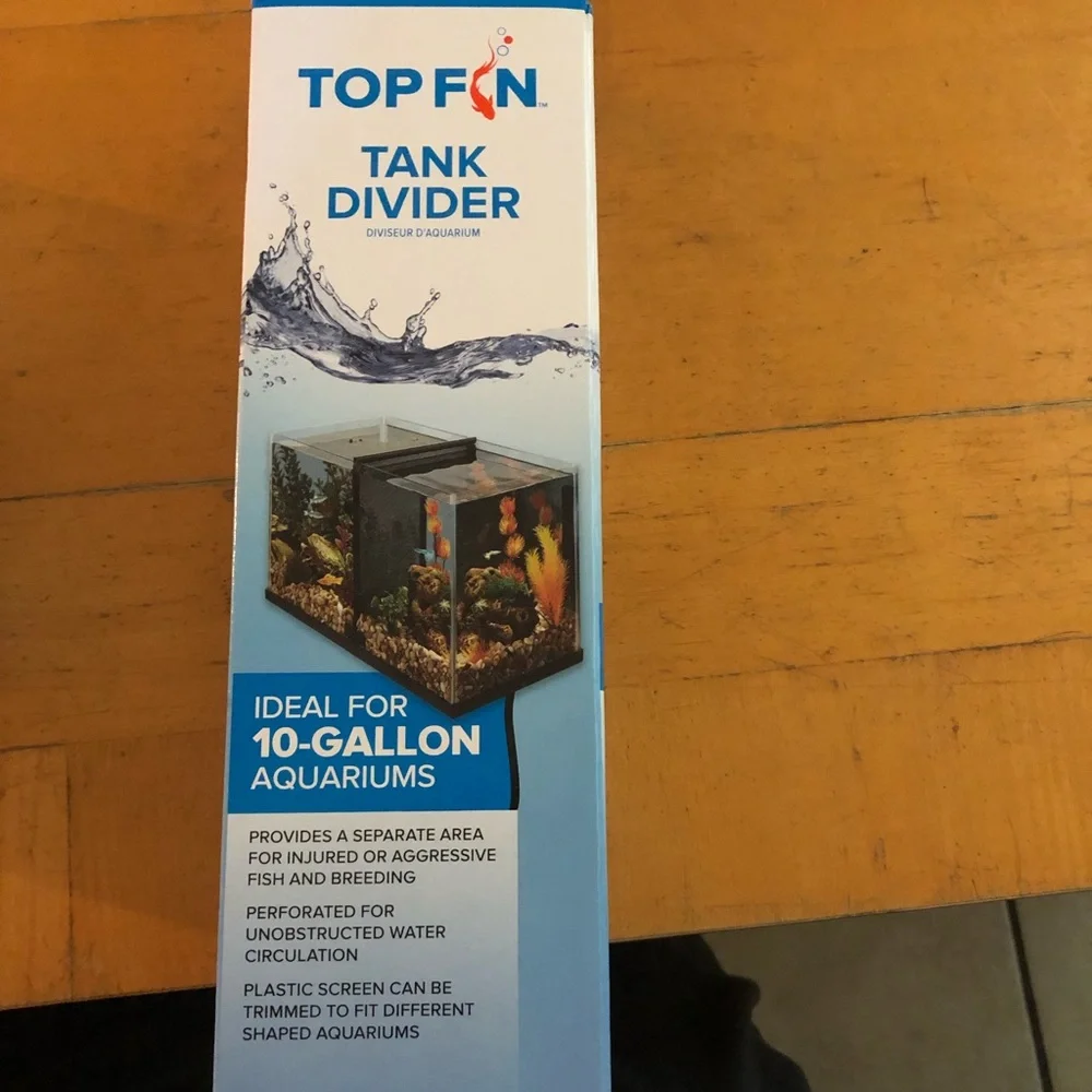 top fin tank divider